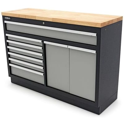 HBM 9 Laden 136 Cm. Professionele Gereedschapskast, Werkbank voor Werkplaatsinrichting