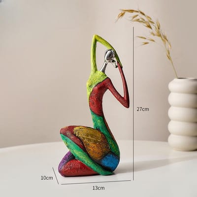 Creatieve Abstracte Karakters Sieraden Huis Woonkamer TV-meubel Decoratie Kantoor Kunst Yoga Decoratie Olieverf Vrouwen