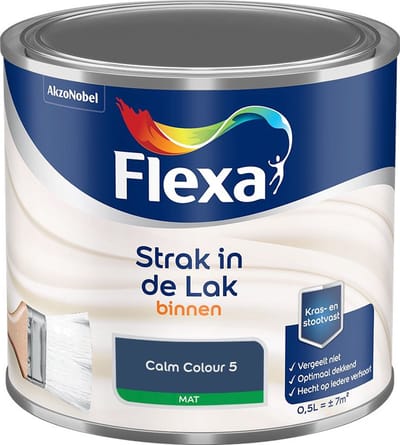 Flexa - Strak In De Lak Binnenlak Mat - Calm Colour 5 - Mengverf - 500 Ml