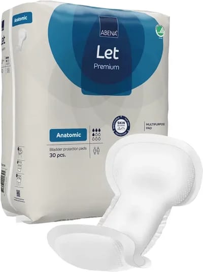 Abena Let Inlegverbanden Anatomic - 30 Stuks - Voor extra Absorptie - Ook Geschikt als Kraamverband - Geschikt voor Mannen en Vrouwen - 20 x 44 cm