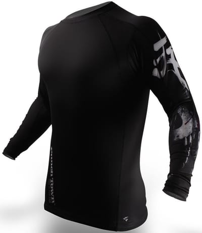 PunchTown Rash Guard Deranged Lange Mouw Zwart - L