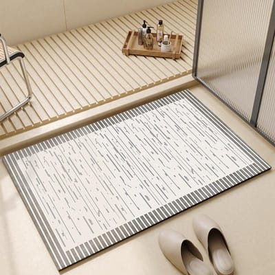 Eenvoudige Badkamervloermat Badkamer Absorberende Mat Diatomeeënaarde Toiletdeur Tapijt Entree Deur Antislip Zachte Voetmat 40 * 60CM