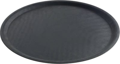 HENDI Rond dienblad – antislip – schokbestendig – Ø 400 mm – zwart
