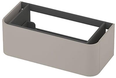INK - Afgeronde Onderkast Gelakt 1 Lade Softclose Tbv Grepen - 1000x450x350 Mm - Mat Kasjmier Grijs