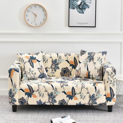 Bloemen bedrukte bankhoes Stretch Spandex bankhoezen Antislip verwijderbare bankhoes voor woonkamermeubilair 1Pc 1-seat 90-140cm