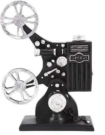 Vintage Resin Film Projector Model - Retro Decoratie voor Thuis, Film Props en Bureau Ornamenten