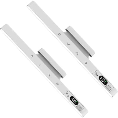 2 STUKS Touch Tafellamp Onderkastverlichting Oplaadbare Batterij Display 60 LED Touch Lichtbalk Bewegingssensor Licht Kastlamp Nachtlampjes