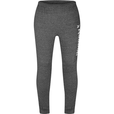 Reebok Klassieke fleece-joggingbroeken voor kinderen (Zwart gemêleerd)