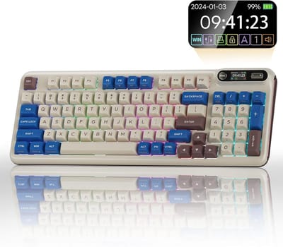 KZZI Z98 - Toetsenbord - Latte - Rainbow Switch