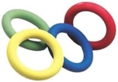 Tennisring Schuimrubber - Trainingsring Sport - Tennis Training - Lichtgewicht Materiaal - 17 cm Diameter - Groen
