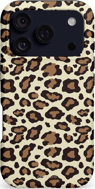 Casetastic hoesje geschikt voor Apple iPhone 17 Pro - MagSafe - Dubbellaagse bescherming - Gevaarlijk geduld - Fashion Case - Taupe Zwart