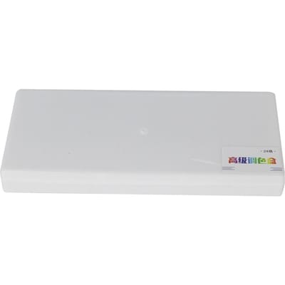 Boîte de peinture pigmentée carrée Palette de mélange de couleurs pour aquarelle ?Gouache Acrylique(24 Grilles)