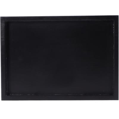 Multifunctioneel Rechthoekig Houten Thee Koffie Eten Serveerblad voor Thuis Restaurant 25x18x2cm black