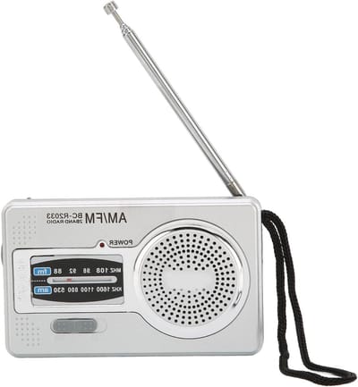Draagbare Radio - Mini Transistor - Onderweg Muziek - Batterij Aangedreven - Compact Formaat - Zwart
