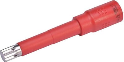 SW-Stahl 05924L-M12 dopsleutelinzet 3/8 inch I voor geïsoleerde VDE-ratel I binnenspline bitinzet