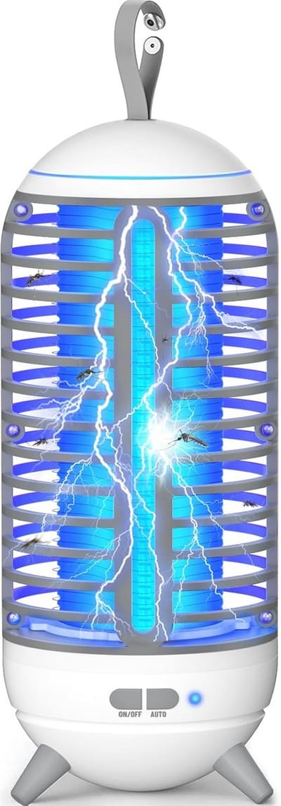 Draagbare 2-in-1 Insectenverdelger met UV Licht en 360° Muggenbescherming voor Binnen en Buiten