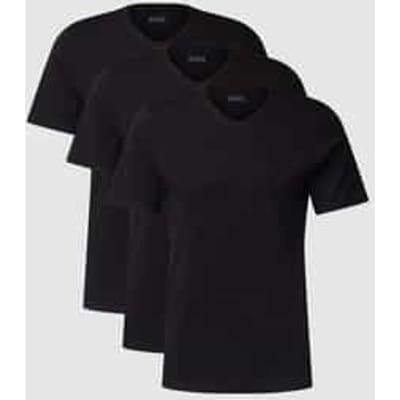 Boss T-shirt V-hals - 3 Pack 001 Black - maat M (M) - Heren Volwassenen - 100% katoen- 50475285-001-M