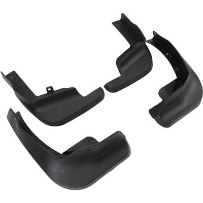 4 stuks Auto Spatlappen Zwart Spatwaterdicht Beschermend Schokbestendig Bandbeschermer Spatlappen voor black