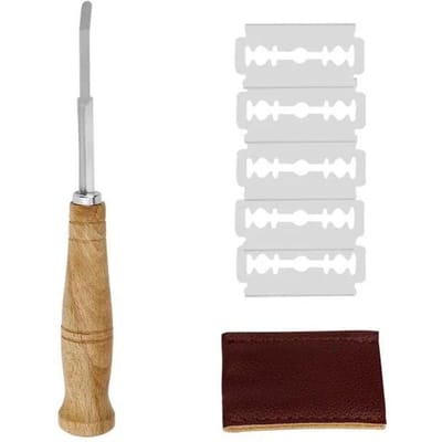 Broodsnijder Frans broodmes Keukengadgets Normaal hout Lange handgreep Bakaccessoire Europese stijl Gebogen boog Toastmes
