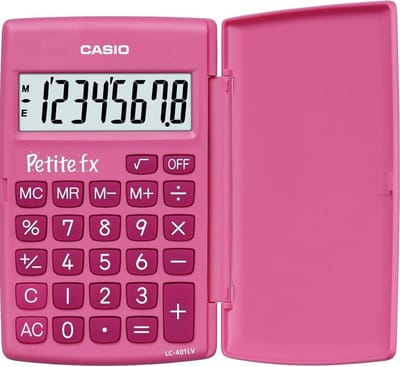 Casio LC-401LV - Bureaurekenmachine / Roze