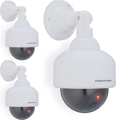 3x dummy dome camera - nep camera led binnen & buiten - dummy beveiligingscamera