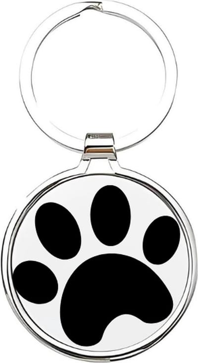 Akyol - Hondenpoot Sleutelhanger - honden - Honden liefhebbers - Hond - dieren liefhebbers - puppy - huisdieren sleutelhanger - 4 x 7,5 CM