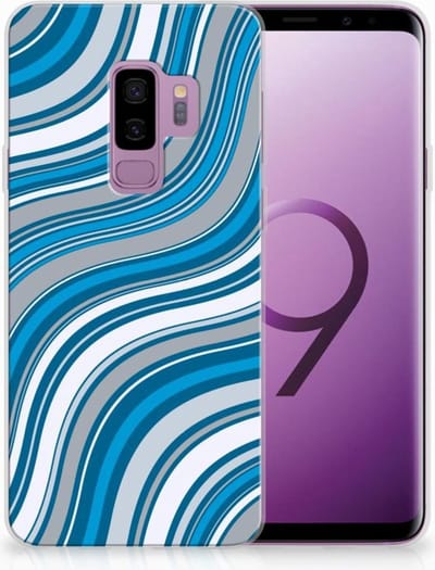 Samsung Galaxy S9 Plus TPU bumper Waves Blue