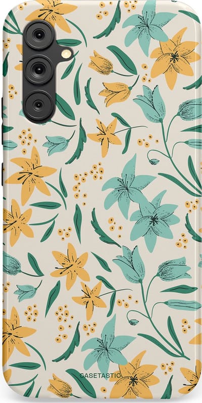 Casetastic Hoesje Geschikt voor Samsung A34 (5G) - Stijlvolle Beschermende Duo-layer Case - Sereen in bloei