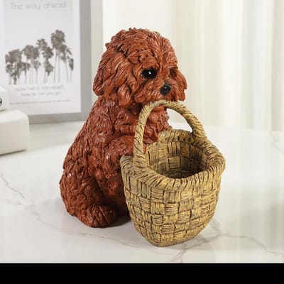 Schattige Gesimuleerde Puppy Huis Entree Sleutel Opberg Decoraties Woonkamer Entree TV Meubel Koffietafel Bureau Hars Ambachten