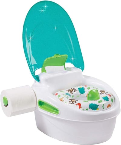 Toilettrainer Baby - Potjestrainer Zindelijkheid - Zindelijkheidstraining - 3-in-1 Systeem - Vanaf 18 maanden - Groen