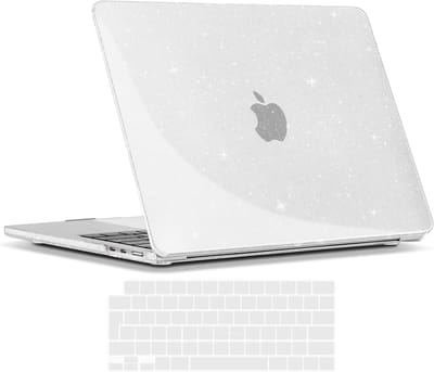 Ultra-dunne beschermende hard shell case en toetsenbordcover voor MacBook Air 13.6 inch, glanzend transparant, geschikt voor modellen A3240, A3113, A2681, ideaal voor bescherming en stijl