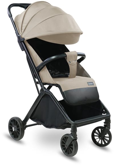 LUVION® Oslo Buggy - Plooibuggy lichtgewicht inklapbaar - Beige - Inclusief Gratis Travel Bag