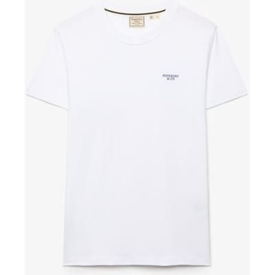 Superdry - Essential Gestapeld Logo Geborduurde T-shirt - Heren - T-shirts