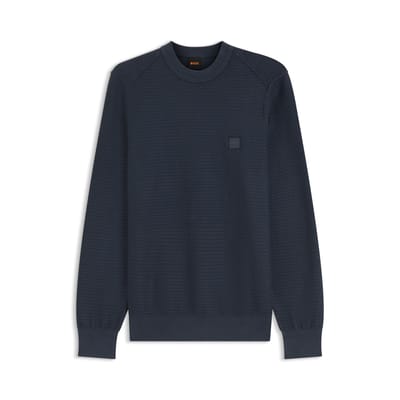 HUGO BOSS Hugo Boss Orange Pullover Anion_S Regular Fit Dark Blue  XL