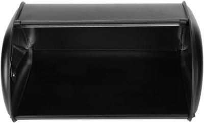 Broodtrommel - Brooddoos Keuken - Brood Vers Houden - Grote Capaciteit - 34 x 23 x 14.5 cm - Zwart