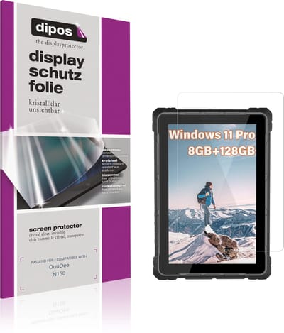 dipos – 2x Beschermfolie geschikt voor OuuOee N150 | Krasbestendige & heldere Screenprotector Ultra-Thin