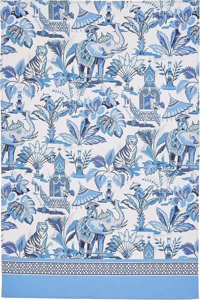 Katoenen Keukendoek - Theedoek Keukenlinnen - Keuken Droog Werk - Uniek Textiel Design - 48x74 cm - Blauw