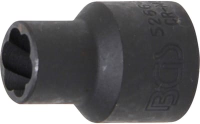 BGS Spiraalprofiel-doopsleutelinzet / schroefuitdraaier aandrijving binnenvierkant 12,5 mm (1/2") SW 11 mm - 5266-11