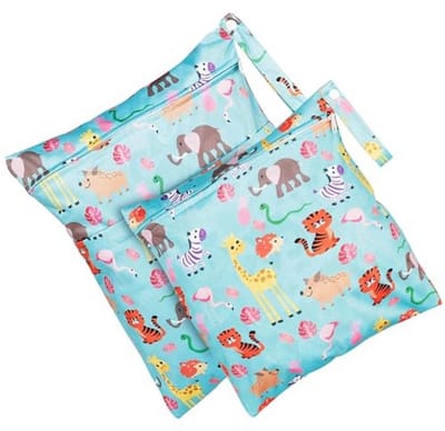 Waterdichte Herbruikbare Natte Tas voor Kleuterschool - Groot