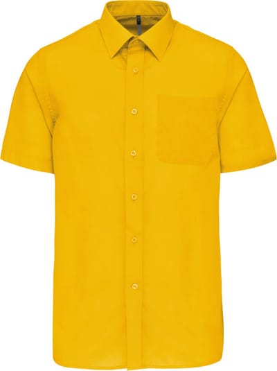 Herenoverhemd 'Ace' korte mouwen merk Kariban Geel maat 3XL