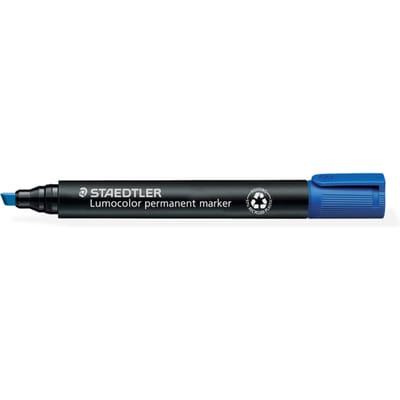 STAEDTLER - Lumocolor permanenr marker 350 - schuine punt 2-5mm - blauw
