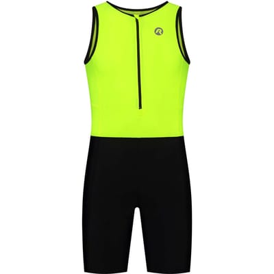 Rogelli - Maat 2XL Florida Trisiut Met Korte Mouwen Voor Triatlon - Unisex - Zwart, Fluor
