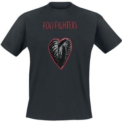Foo Fighters T-shirt - Heart Collage - S tot 3XL - voor Mannen - zwart