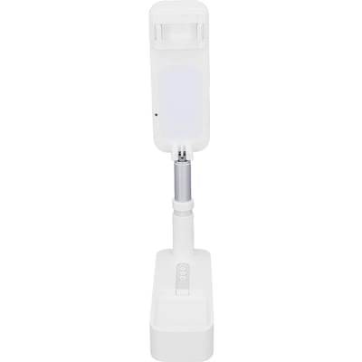 Support à selfie extensible Rotation à 360 degrés avec support pour téléphone Rechargeable Sans fil Pliable 7 Niveaux de luminosité Lumière LED pour