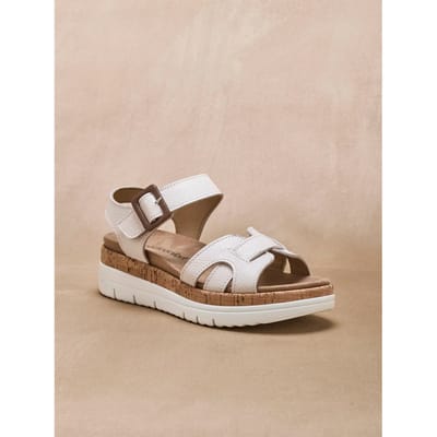 Vrouwen sandalen met klittenband en uitneembare zool Pédiconfort