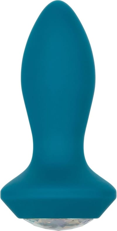 CalExotics - Vibrating Petite Crystal Probe - Anal Toys Buttplugs Blauw