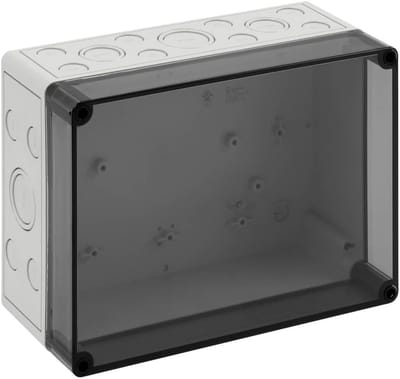 Installatiekist - Verdelerskast Behuizing - Elektrische Installatie - Robuust Polycarbonaat EPS - 254x180x111mm - Lichtgrijs