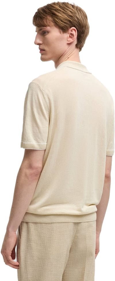 Hugo Boss poloshirt korte mouw creme