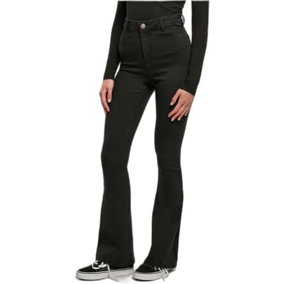 Urban Classics Damesjeans: superelastische bootcut-denimbroek voor dames