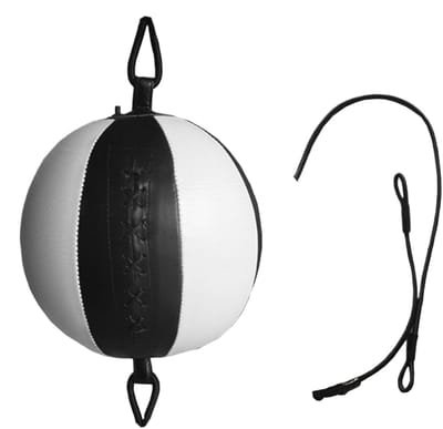 Bokszak Bal - Reflex Bal - Sport Training - Complete Trainingsset - Verstelbaar - Zwart Wit